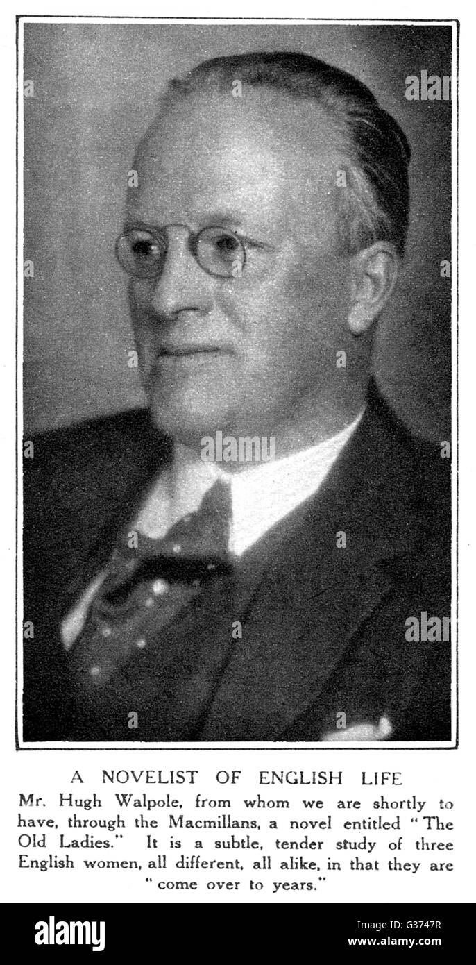 HUGH WALPOLE PHOTO Stock Photo Alamy