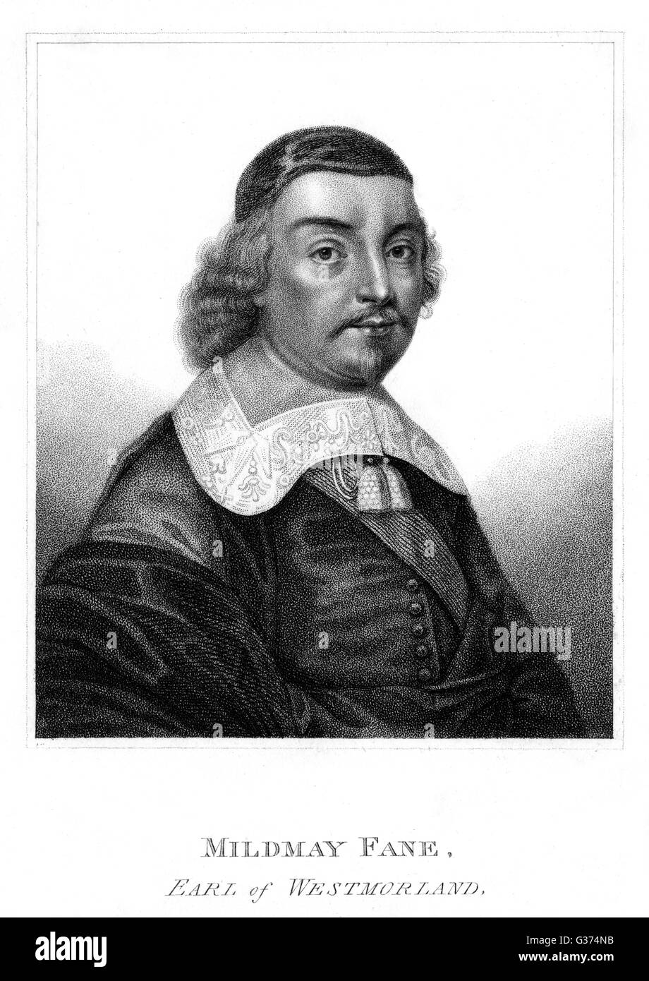 MILDMAY FANE, second earl of WESTMORLAND statesman and writer Date: ? - 1666? Stock Photo