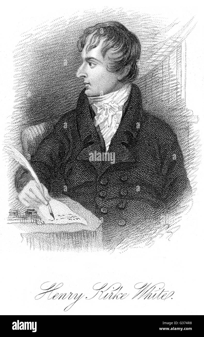 HENRY KIRKE WHITE Stock Photo Alamy