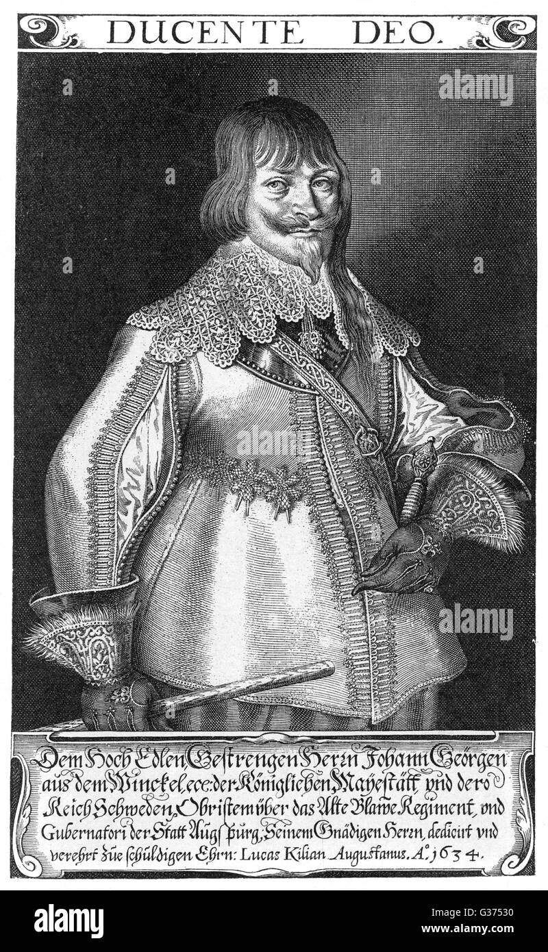 JOHANN GEORG aus dem WINCKEL Swedish soldier         Date: circa 1634 Stock Photo