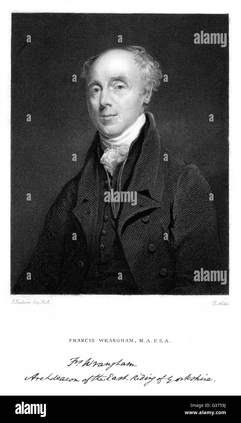 FRANCIS WRANGHAM churchman, scholar and writer         Date: 1769 - 1842 Stock Photo