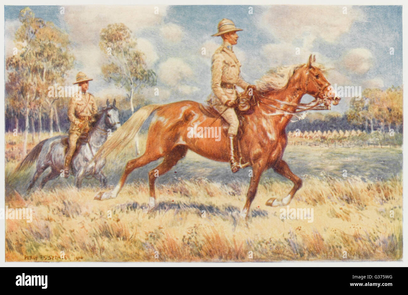 A Colonel of Australia's  citizen forces.         Date: 1910 Stock Photo