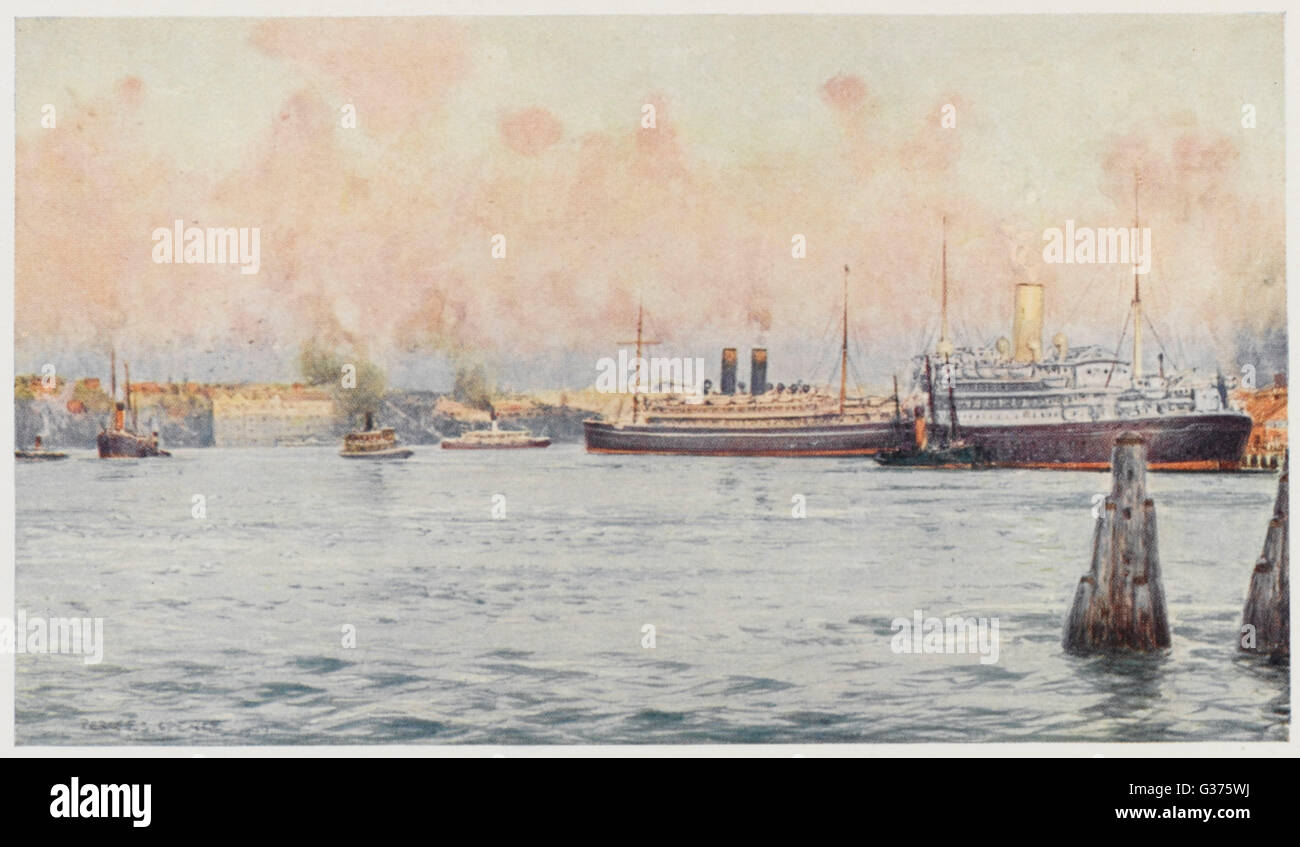 British mail steamers at circular quay hires stock photography and