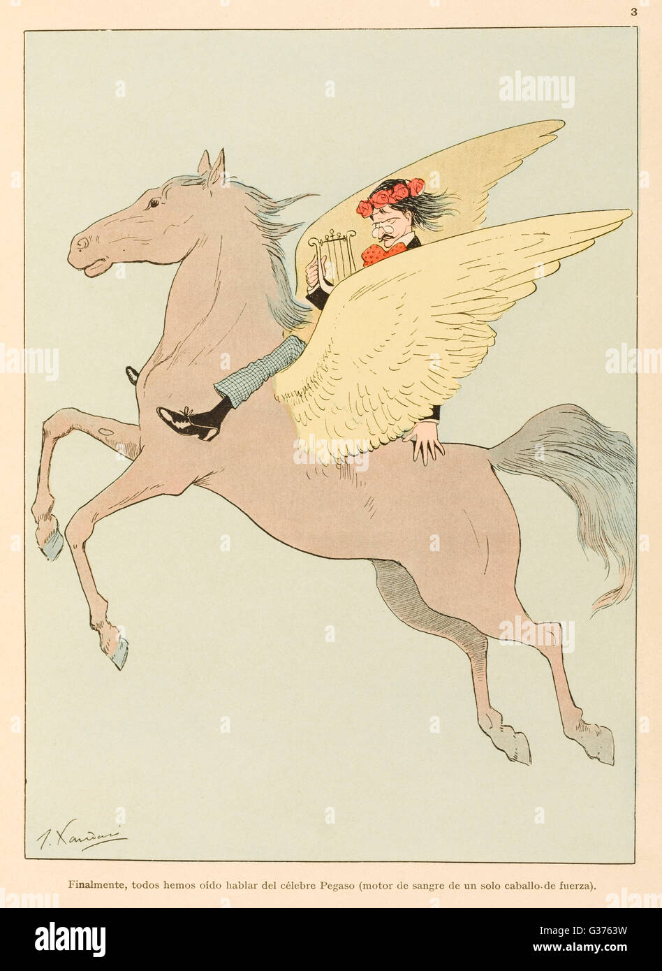 Pegasus in Flight Stock Photo