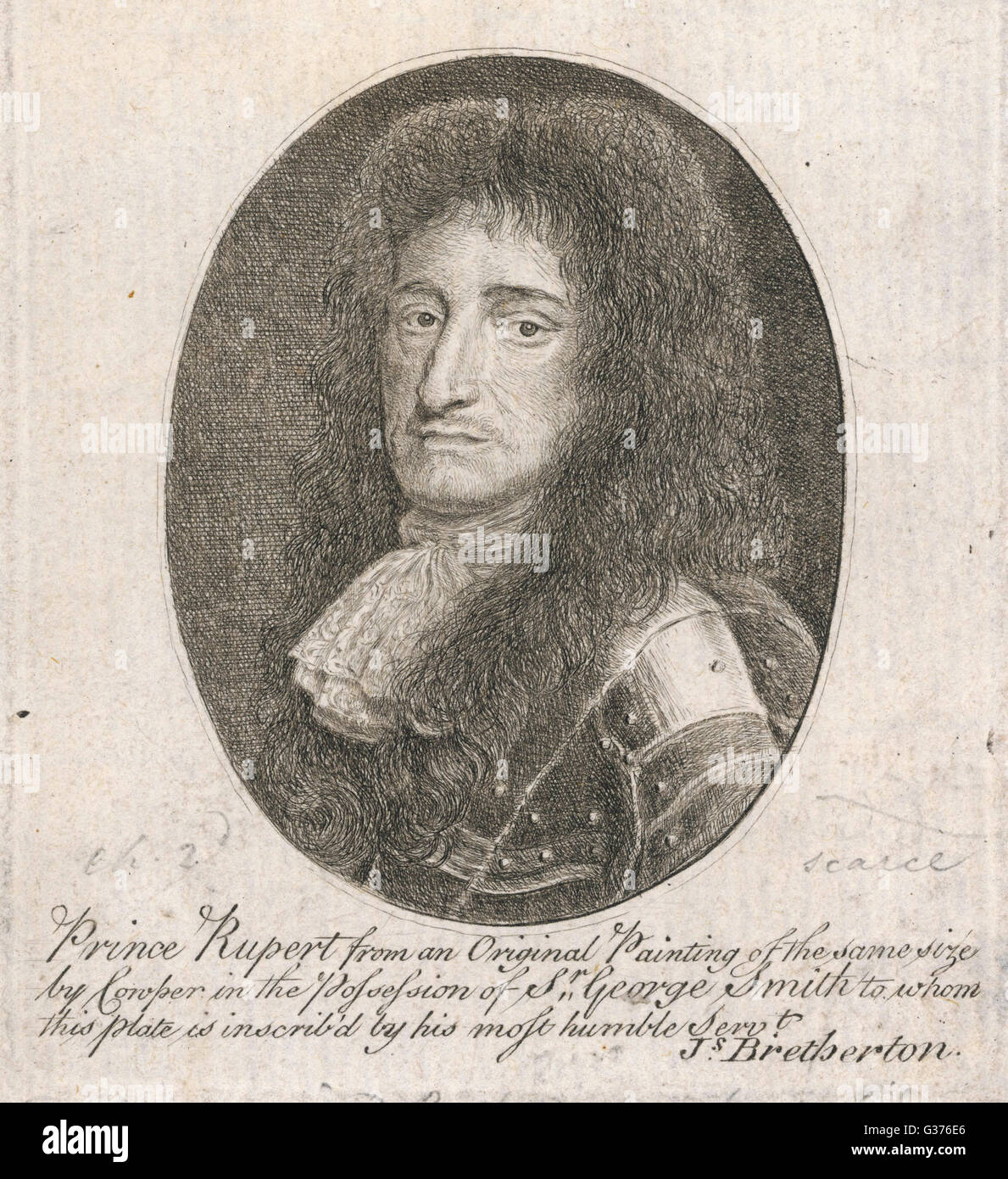 PRINCE RUPERT OF THE RHINE Royalist general and scientist. Date 1619