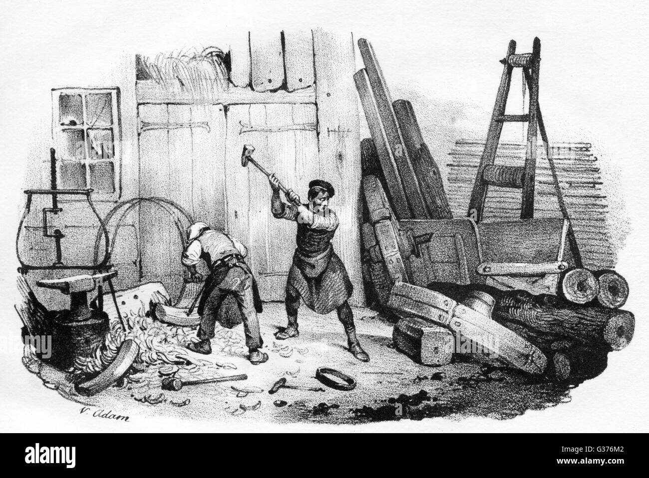 Wheelwright history Black and White Stock Photos & Images Alamy