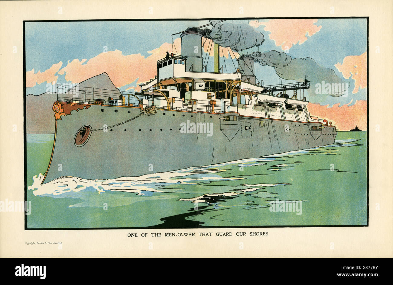 Naval Steamship - Charles Robinson Stock Photo
