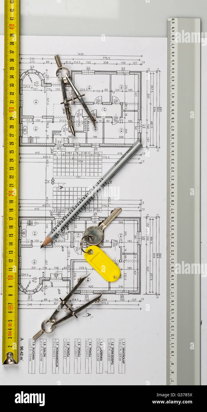 architecture building calculator concept construction cost Stock Photo ...