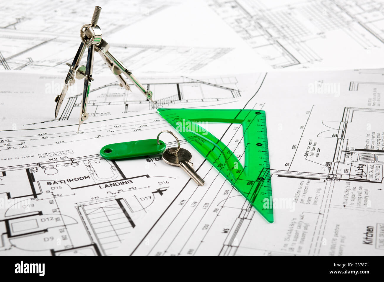 Architect plans construction project drawing, the cost of building a