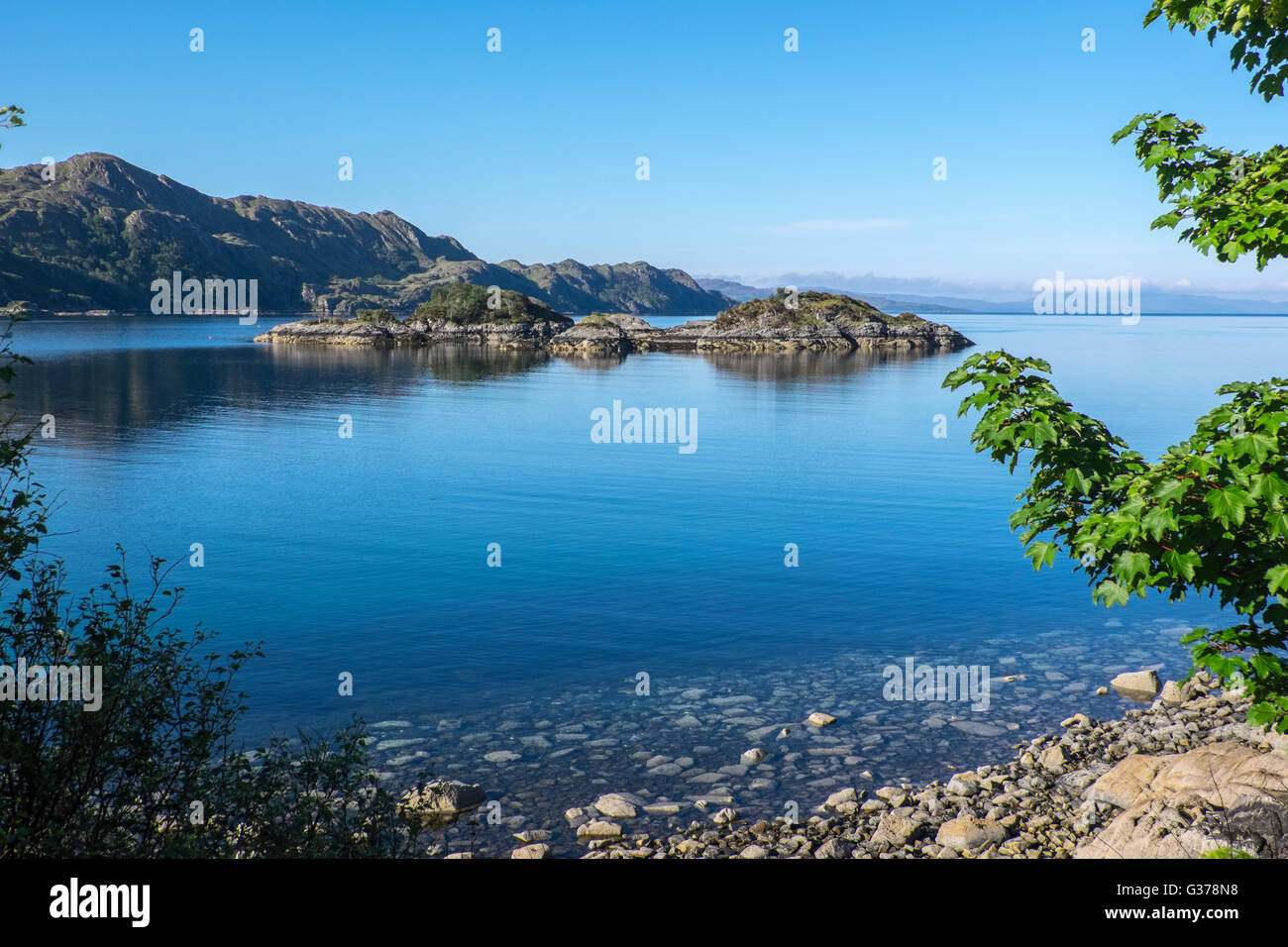 Loch Nan Uamh on the west coast of Scotland, south of Arisaig Stock Photo