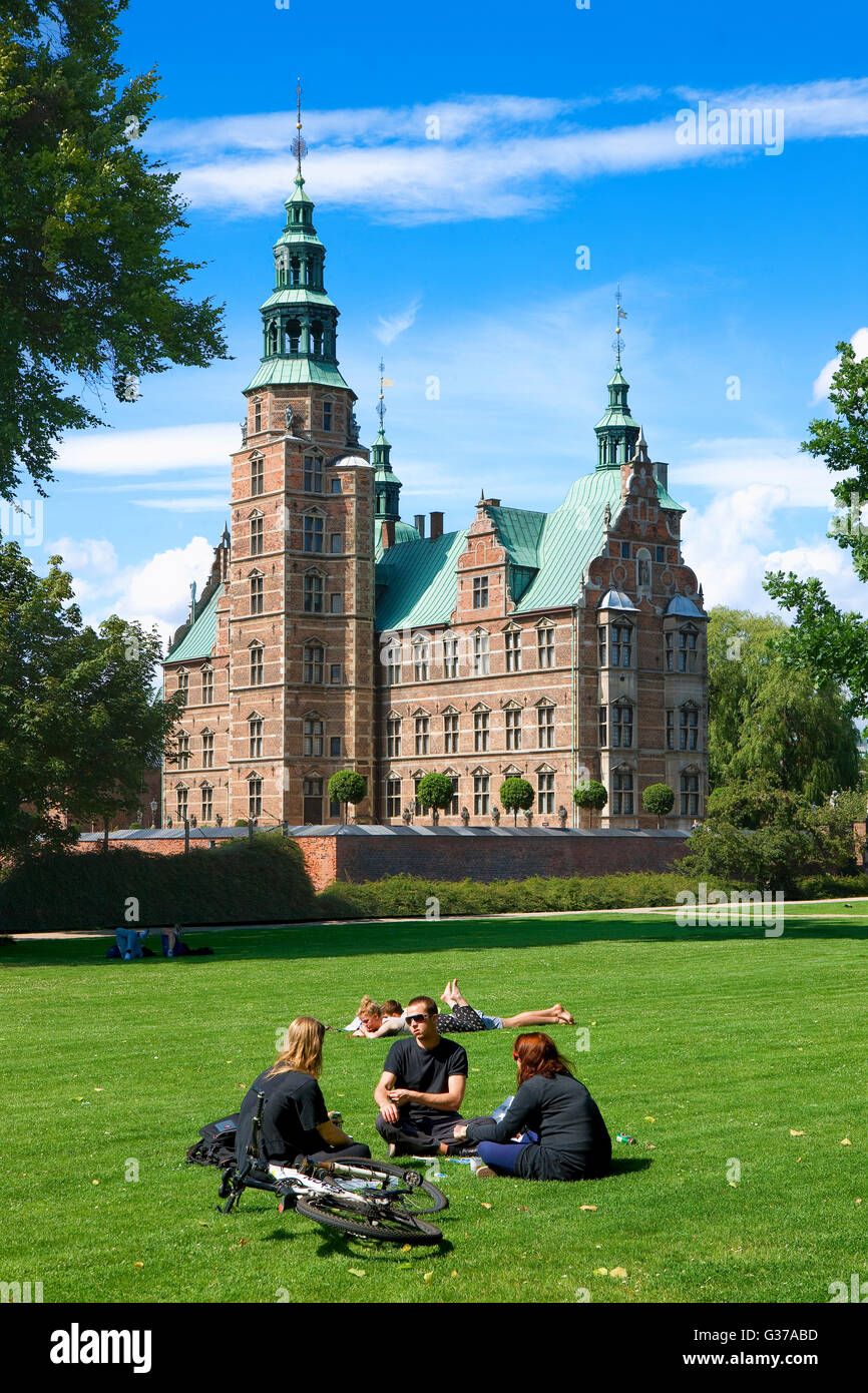 Rosenborg castle in Copenhagen Stock Photo