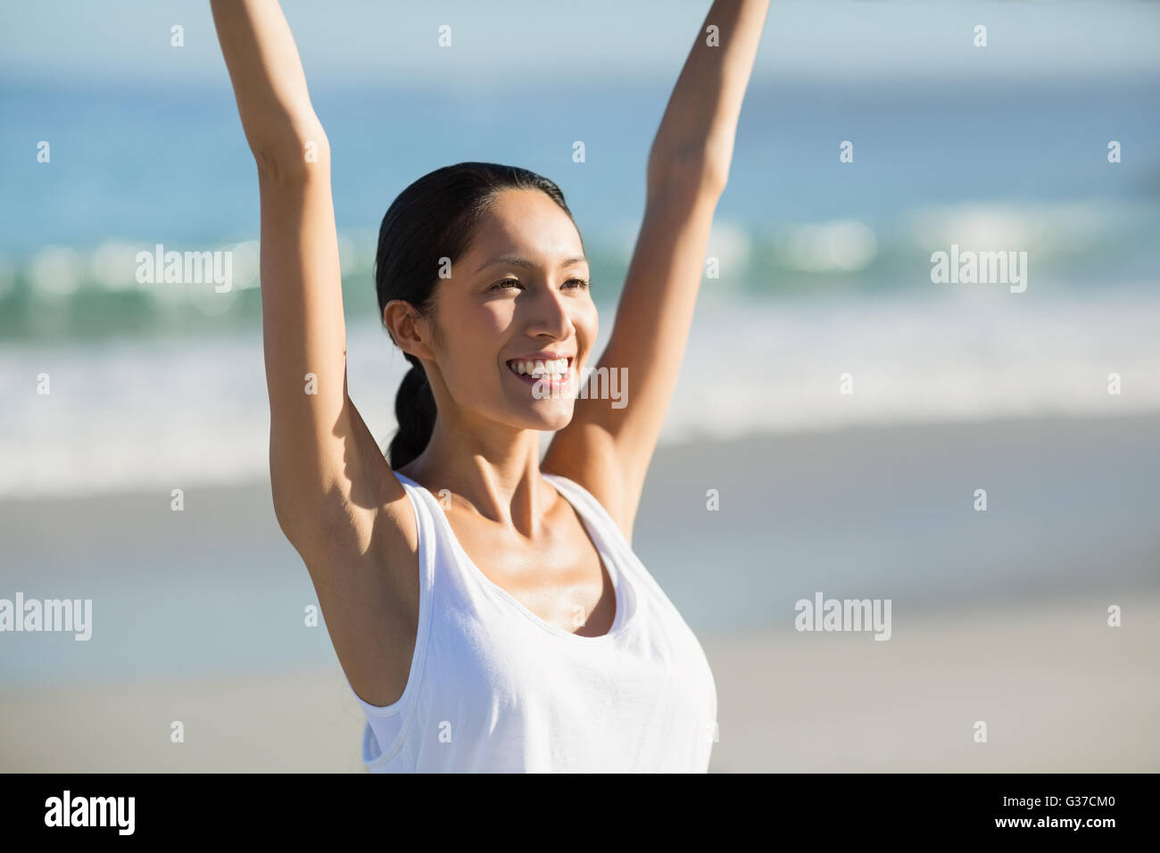 Woman relaxation arms hi-res stock photography and images - Alamy