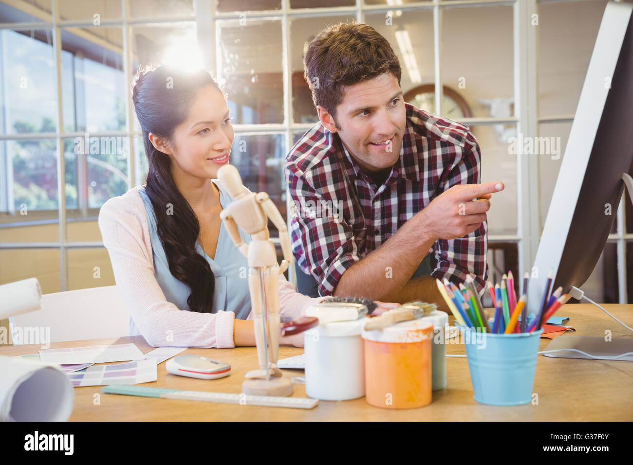 Business people posing together Stock Photo - Alamy