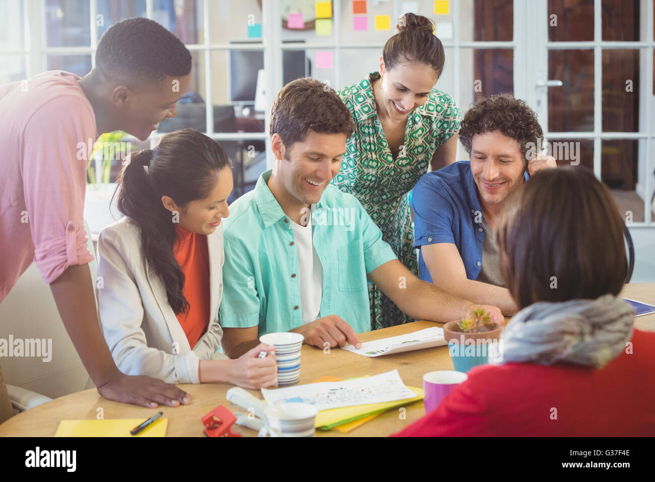 Business people working together Stock Photo