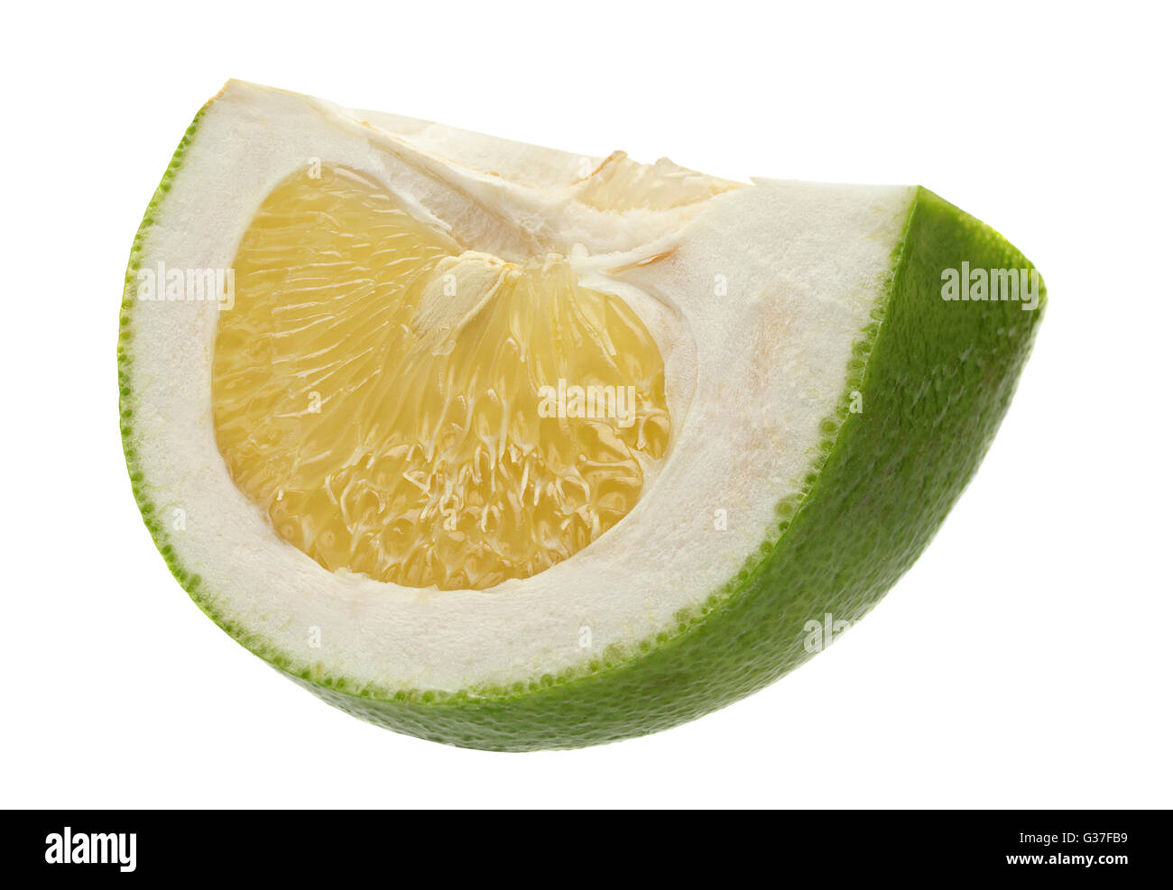 Pomelit hybrid pomelo and greapefruit isolated on white background