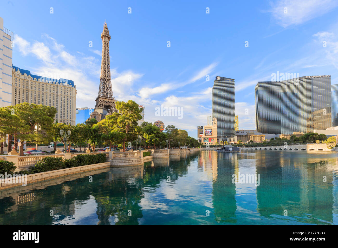 AUG 5, Las Vegas: The famous Paris Las Vegas Casino on AUG 5, 2015 at Las Vegas, Nevada Stock Photo