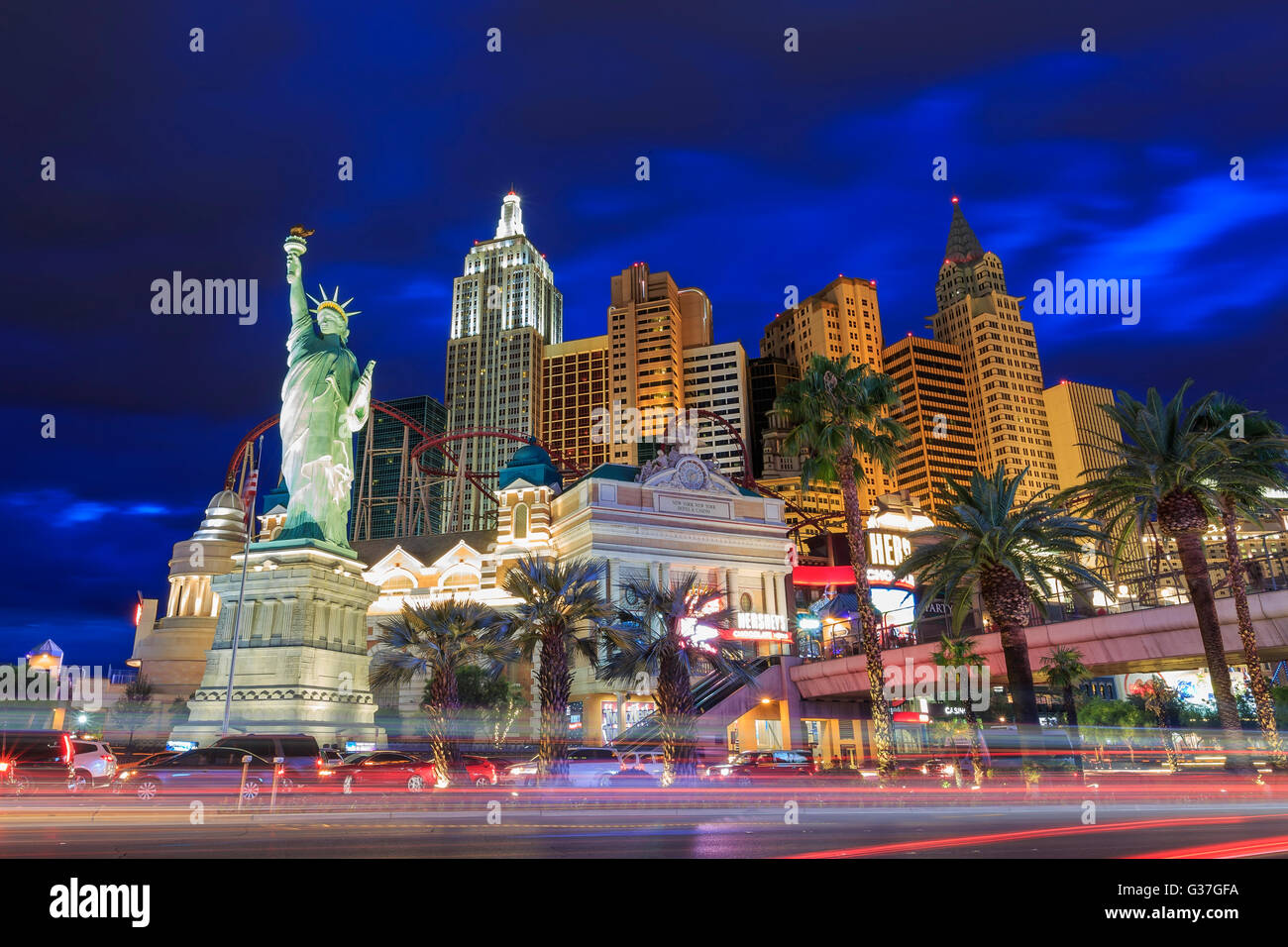 AUG 5, Las Vegas: The famous New York New York Hotel & Casino on AUG 5, 2015 at Las Vegas, Nevada Stock Photo