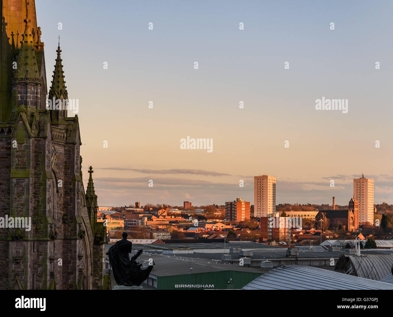Birmingham is a city in England with multiple Industrial Revolution-era landmarks Stock Photo
