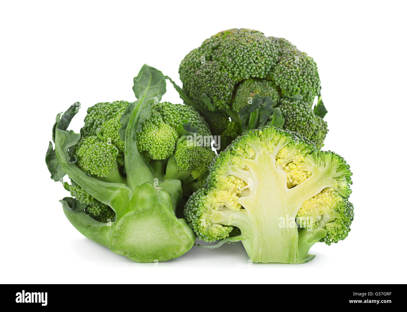 Mini broccoli cabbage vegetable isolated on white background Stock ...