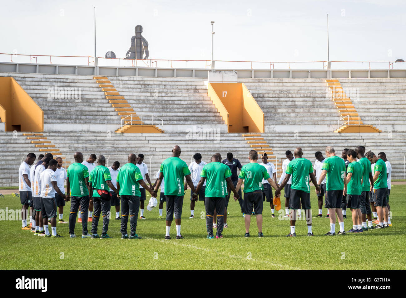 Ivory Coast's famous soccer stadiums' attire