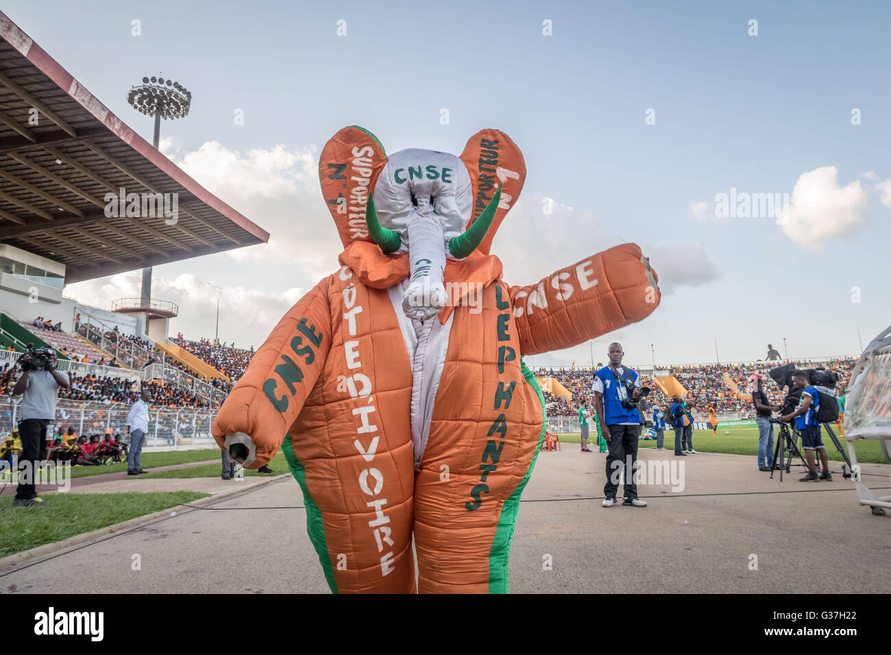 Mascot of Ivory Coast's national football team 'Les Éléphants' (The