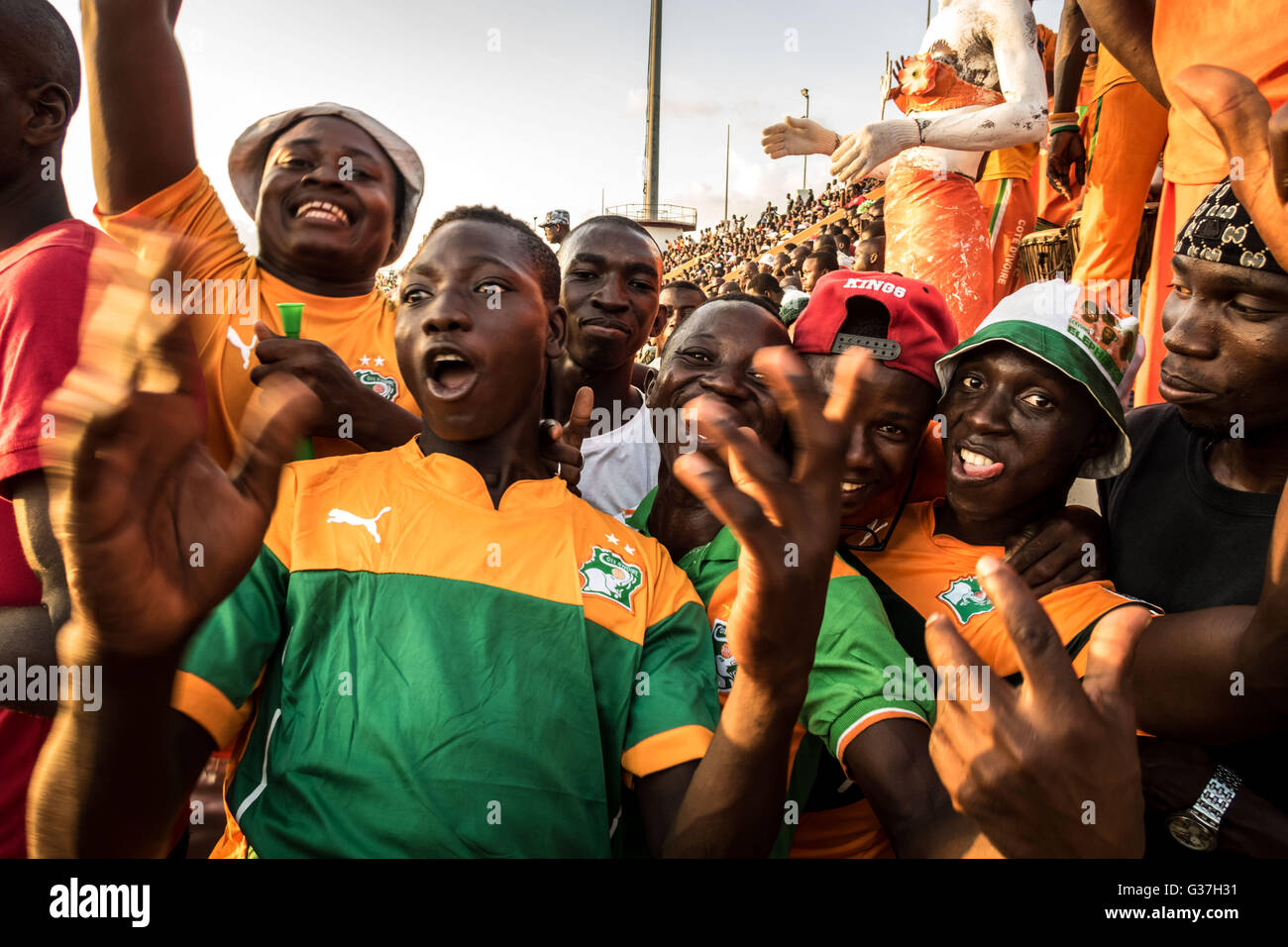 Supporters Of Ivory Coast s National Football Team Les l phants The