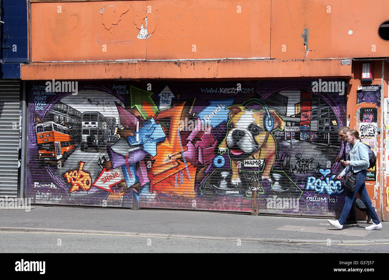 Northern Quarter of Manchester Stock Photo Alamy