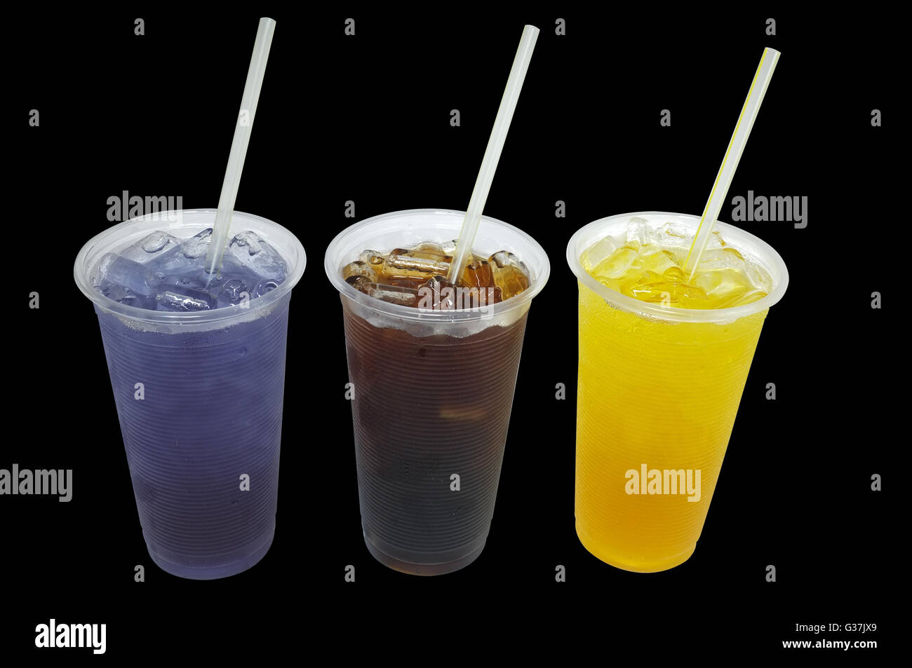 Mixed herb juice in plastic cup Stock Photo - Alamy