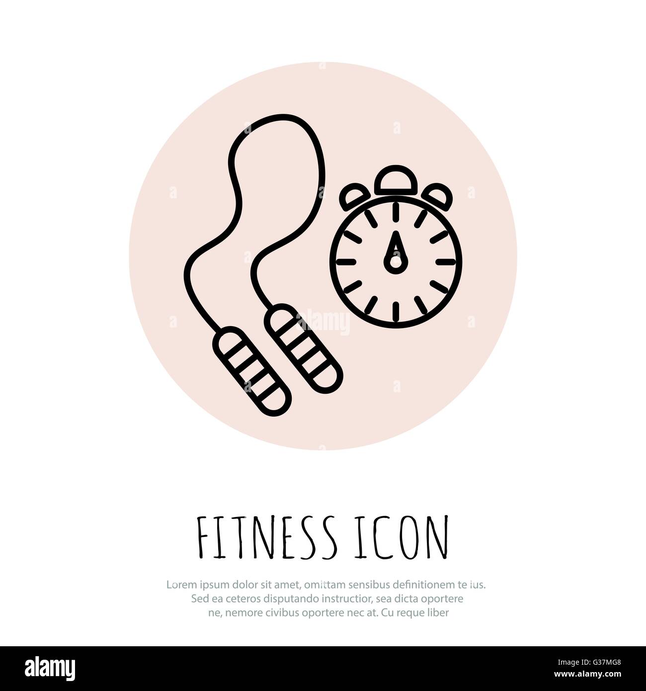 Skipping rope vector hi-res stock photography and images - Alamy