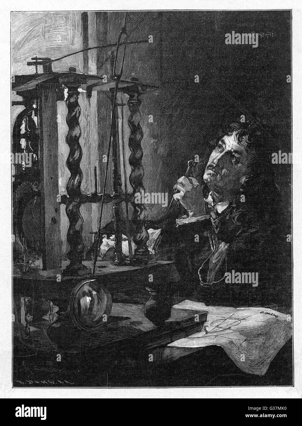 Christiaan Huygens, Dutch mathematician and scientist Stock Photo Alamy