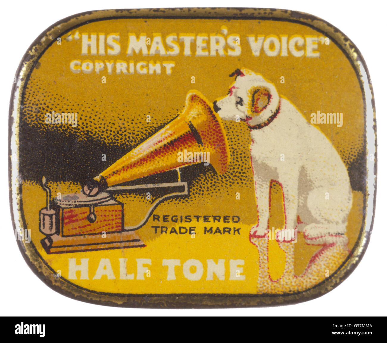 HMV Dog and Gramophone Stock Photo