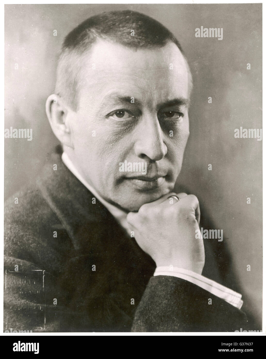 SERGEI RACHMANINOV  Russian composer.        Date: 1873 - 1943 Stock Photo