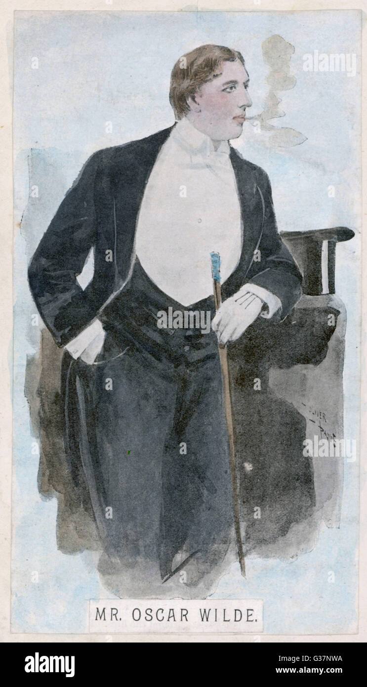 Oscar Wilde at the Height of his Success Stock Photo