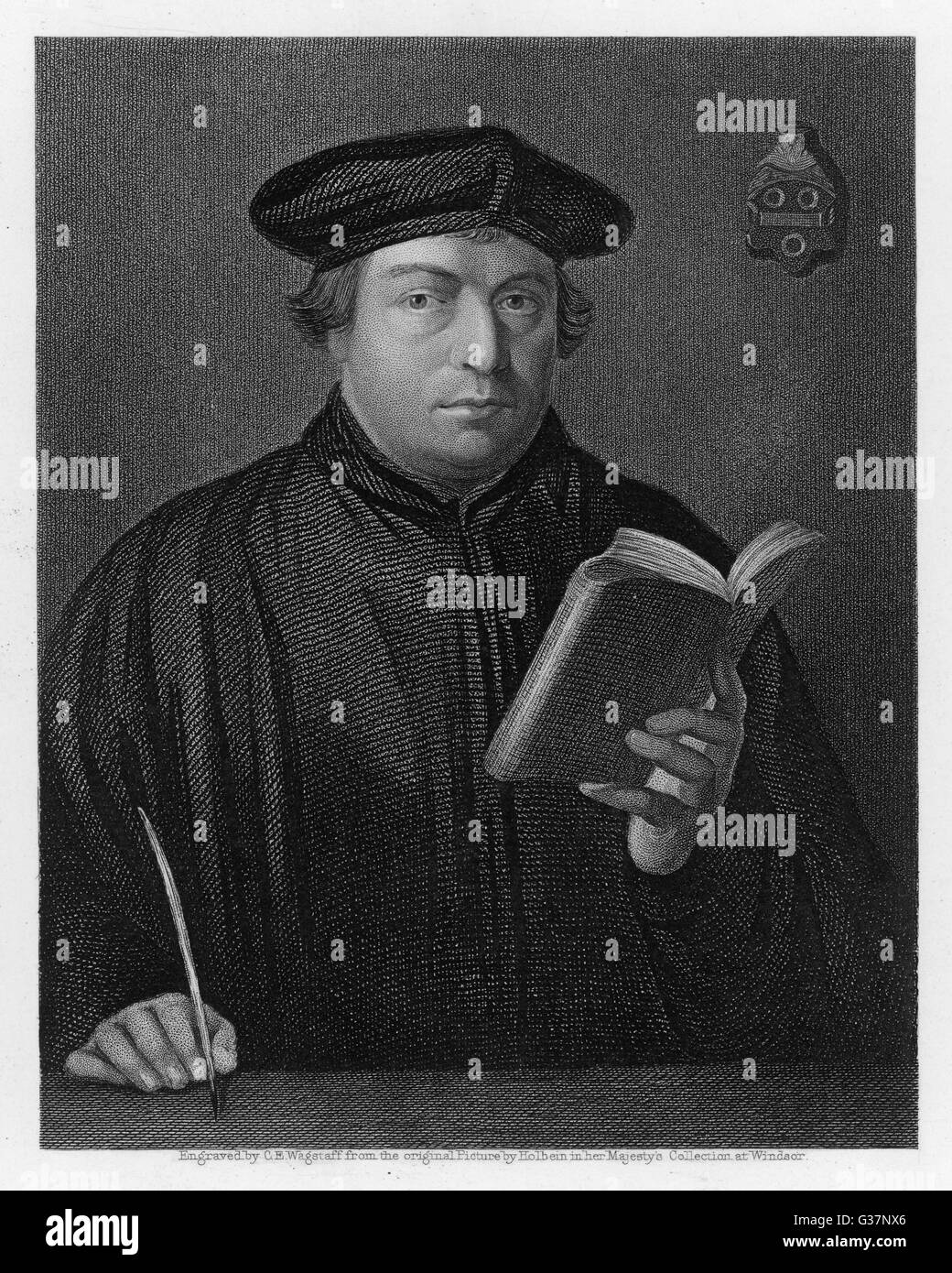 German Religious Reformer Martin Luther Stock Photo
