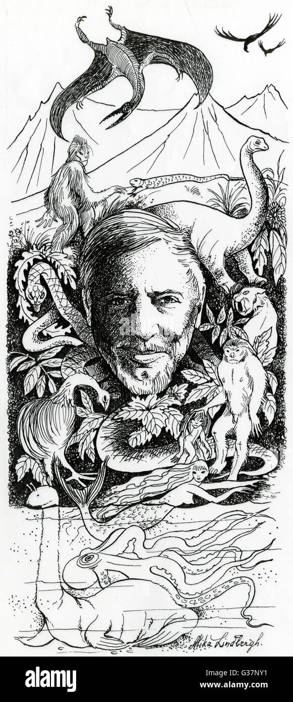 Bernard Heuvelmans French pioneer cryptozoologist and writer depicted