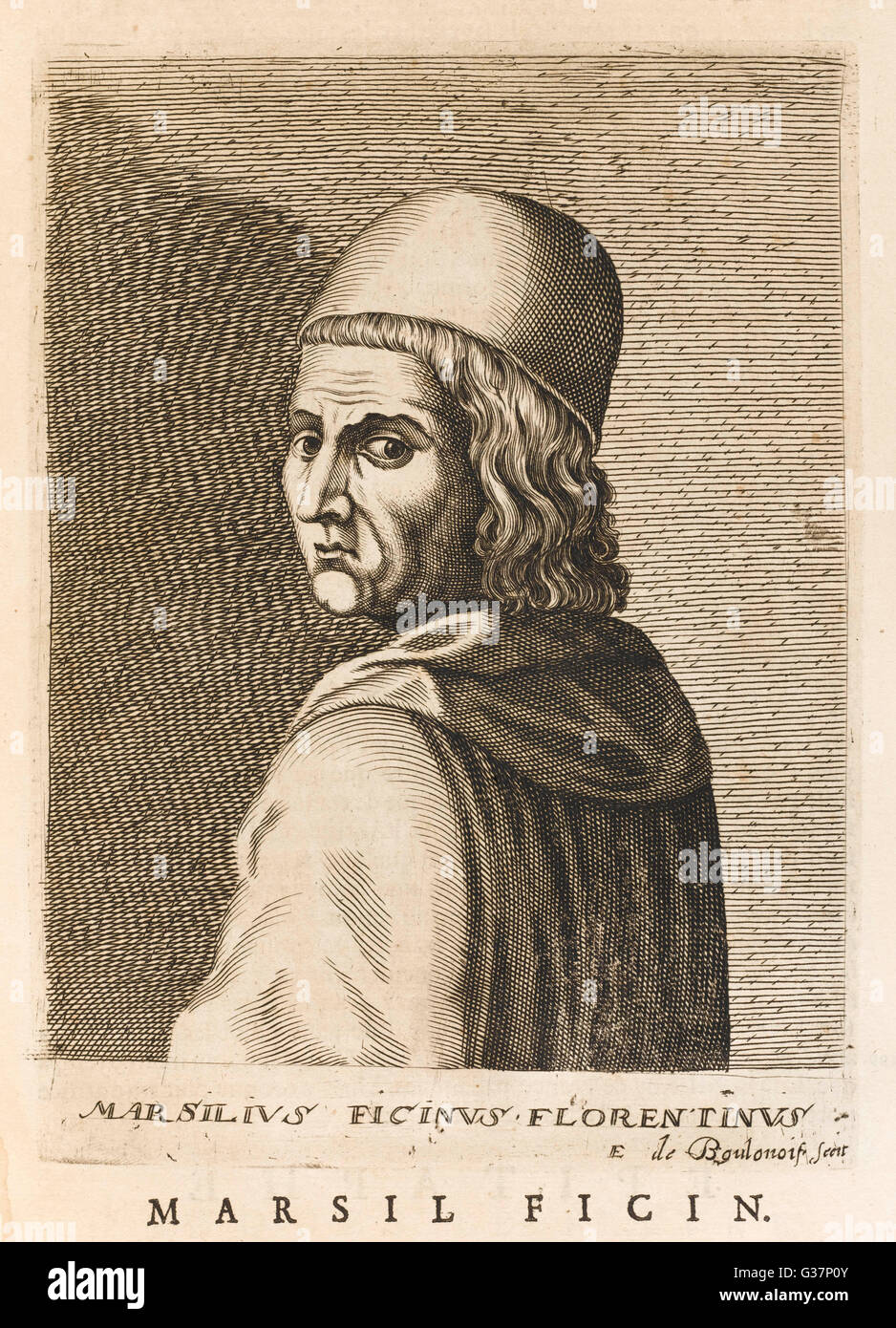 Italian Philosopher Marsilio Ficino Stock Photo Alamy