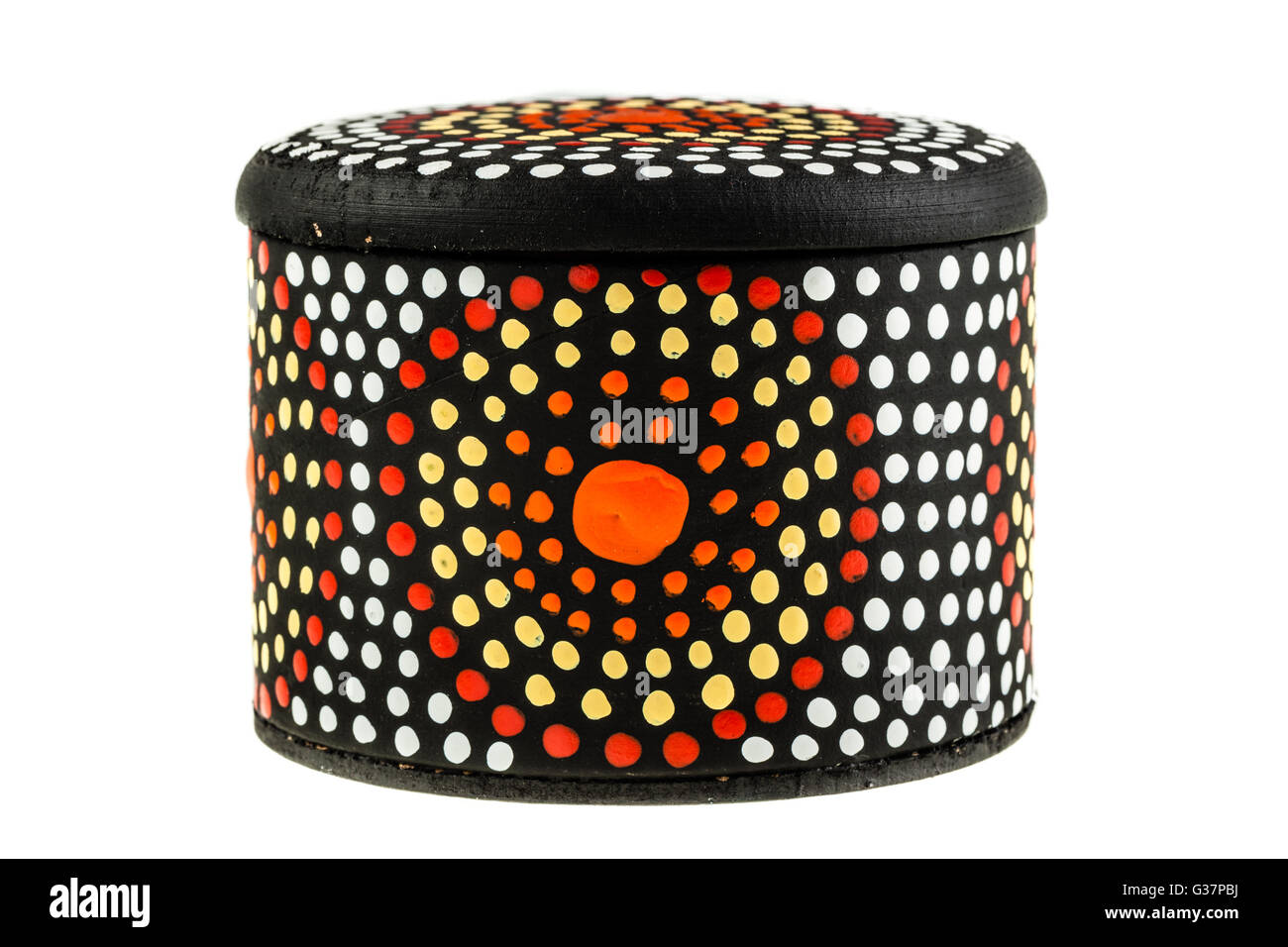 a dot art australian box isolated over a white background Stock Photo