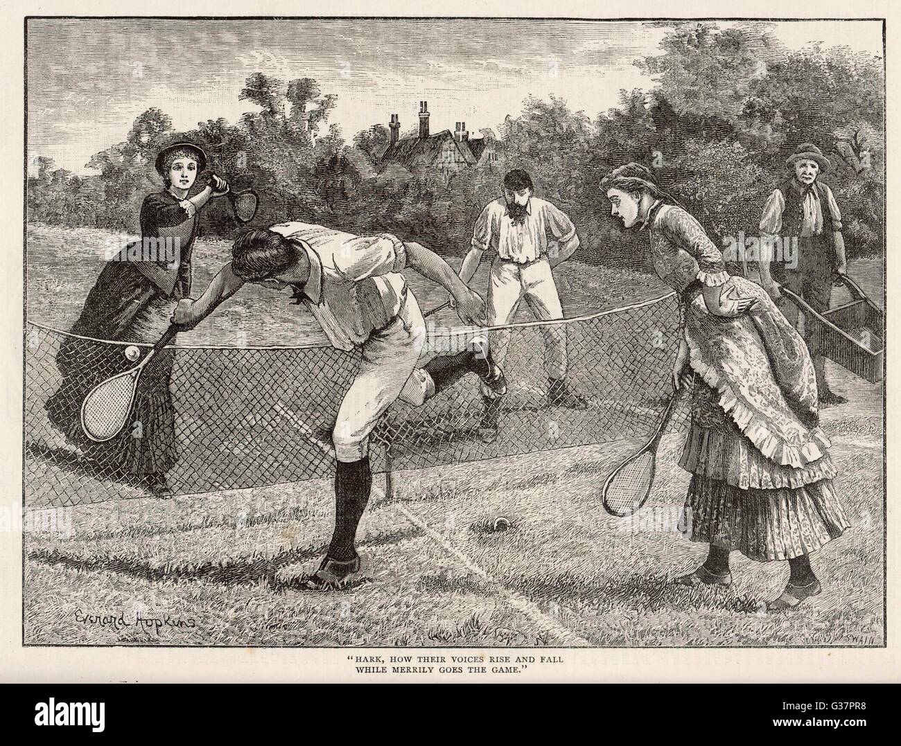 Tennis Mixed Doubles Stock Photo Alamy