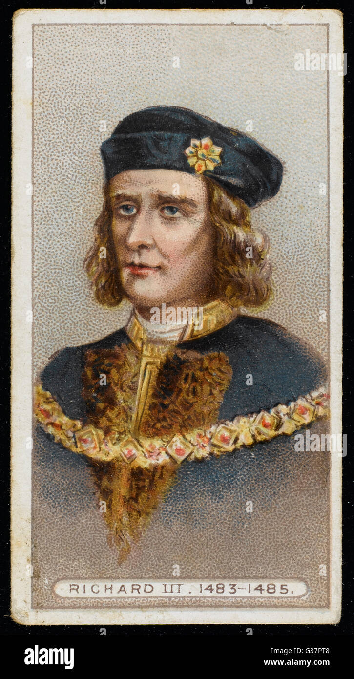KING RICHARD III OF ENGLAND (1452 - 1485) Ruled 1483 - 1485 Stock Photo