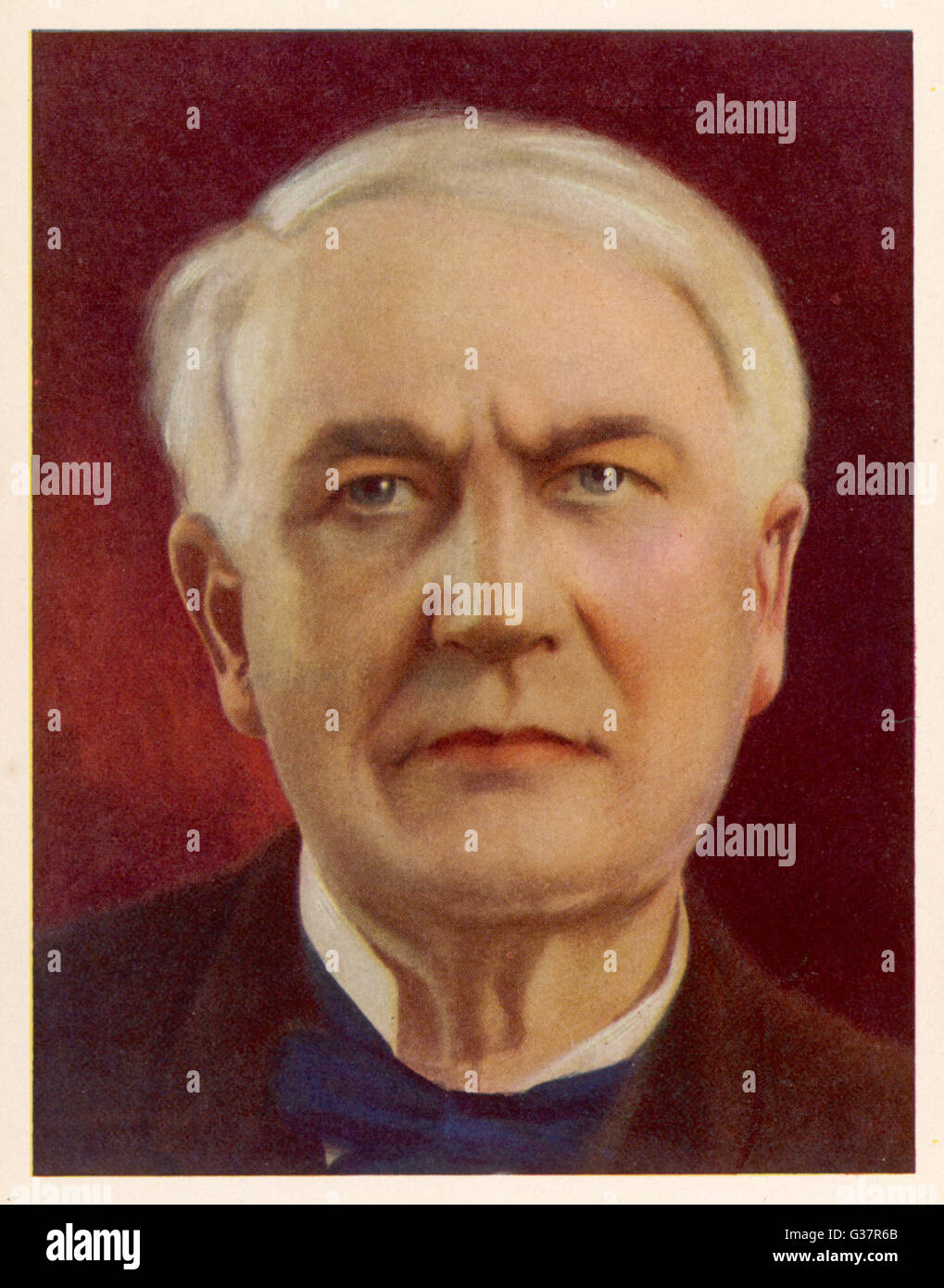 THOMAS ALVA EDISON Stock Photo - Alamy