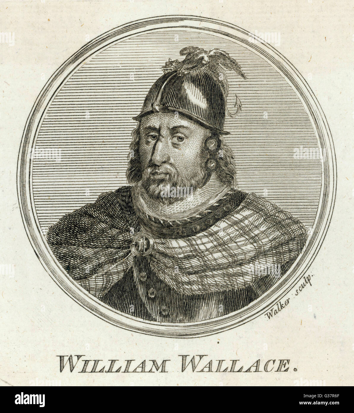 SIR WILLIAM WALLACE  Scottish patriot        Date: 1270? - 1305 Stock Photo
