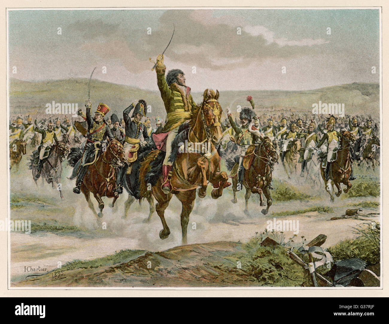 BATTLE OF JENA Murat leads the French cavalry to victory against the