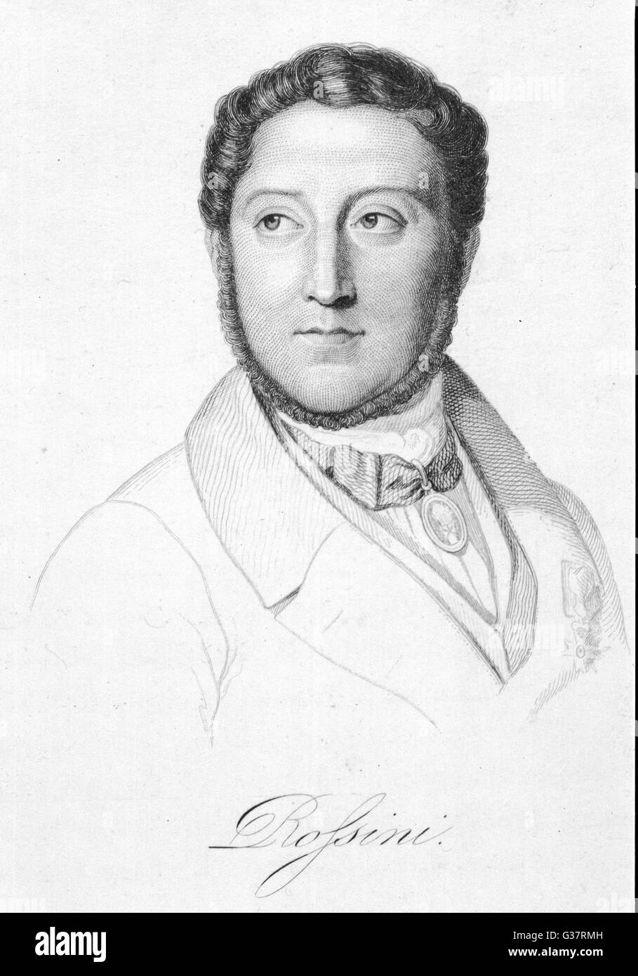 GIOACCHINO ROSSINI Stock Photo