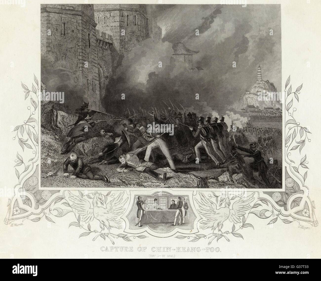 Opium War - Chin-Keang Stock Photo - Alamy