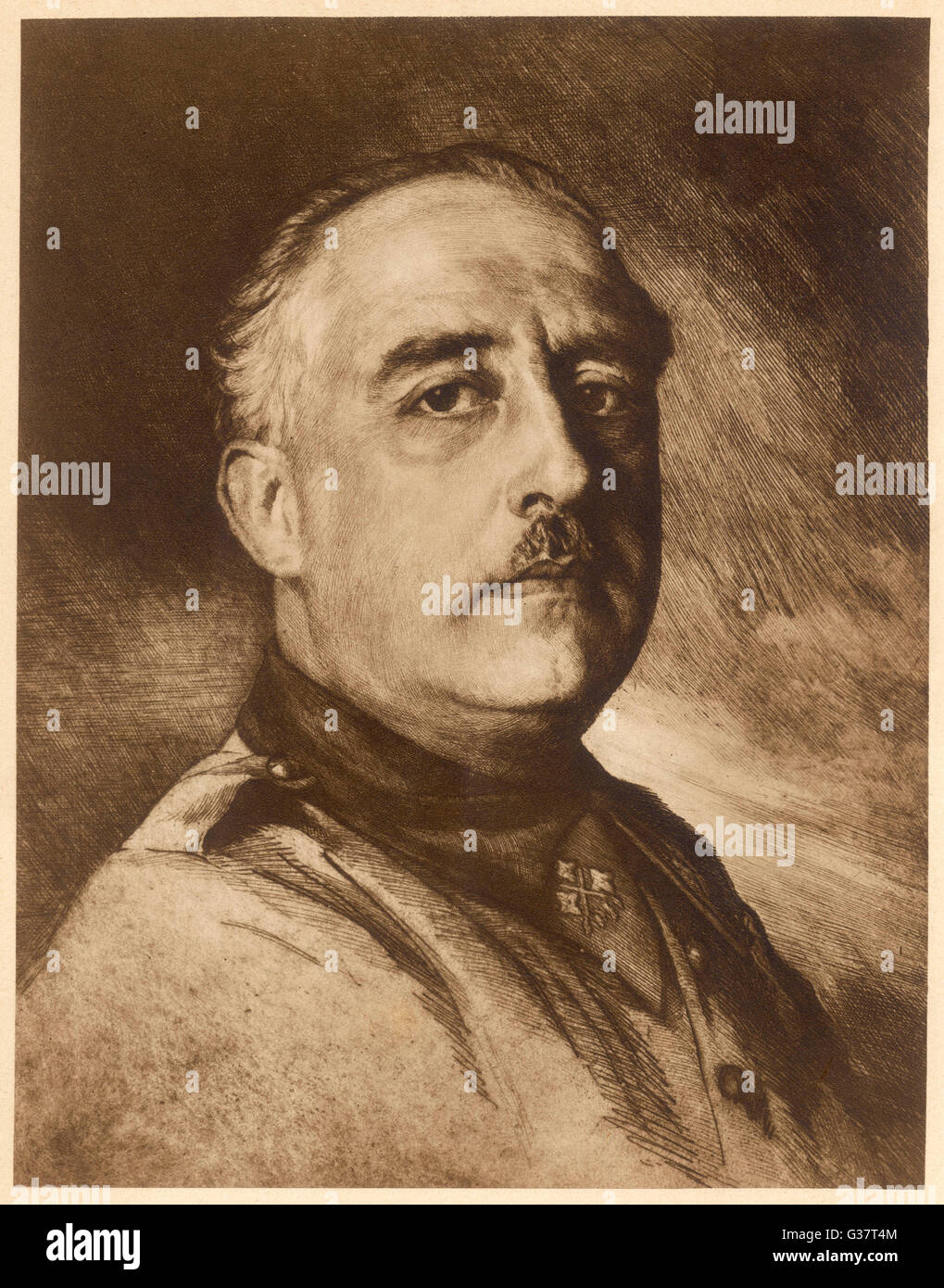 Spanish dictator and soldier, FRANCISCO FRANCO (1892-1975).        Date: 1939 Stock Photo