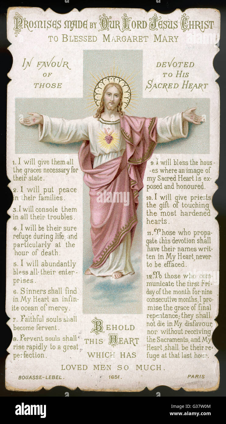 Jesus - Sacred Heart Stock Photo