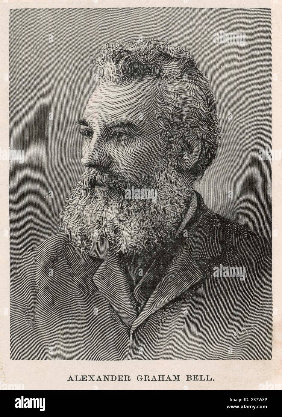 ALEXANDER GRAHAM BELL Stock Photo