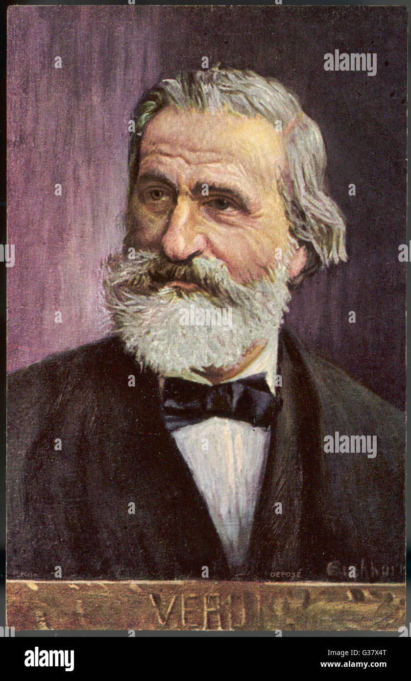 GIUSEPPE VERDI  Italian composer         Date: 1813-1901 Stock Photo
