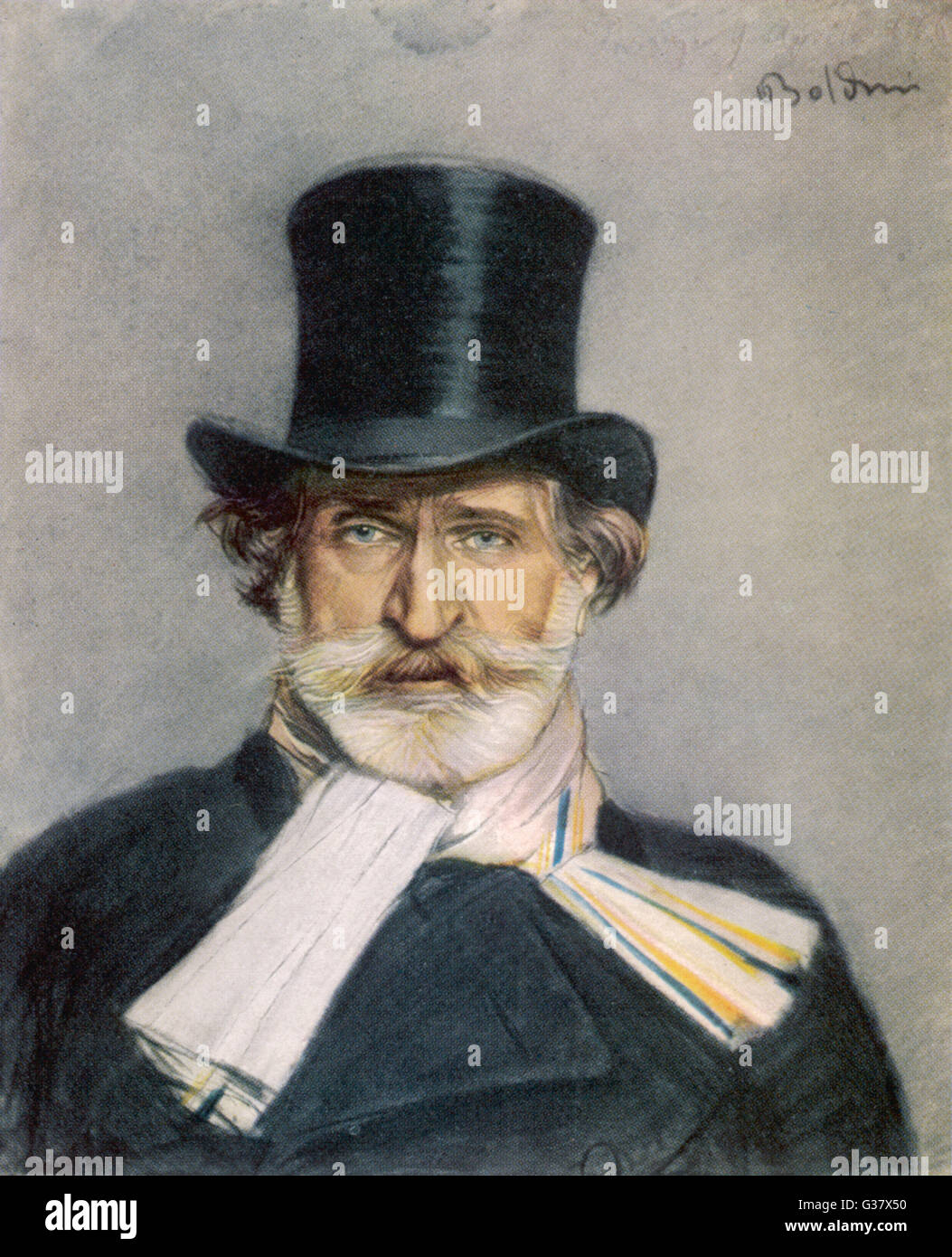 GIUSEPPE VERDI  Italian composer         Date: 1813-1901 Stock Photo
