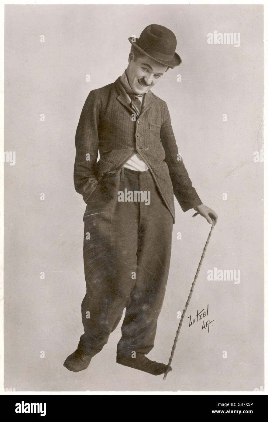 CHARLIE CHAPLIN (Sir Charles Spencer)  English comedian and actor       Date: 1889 - 1977 Stock Photo